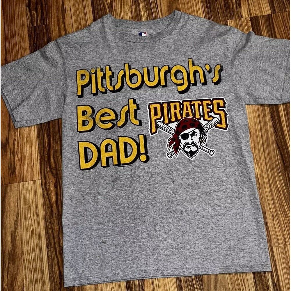 Pittsburgh Pirates Best Dad Tee Shirt Graphic MLB Genuine Merchandise Size M